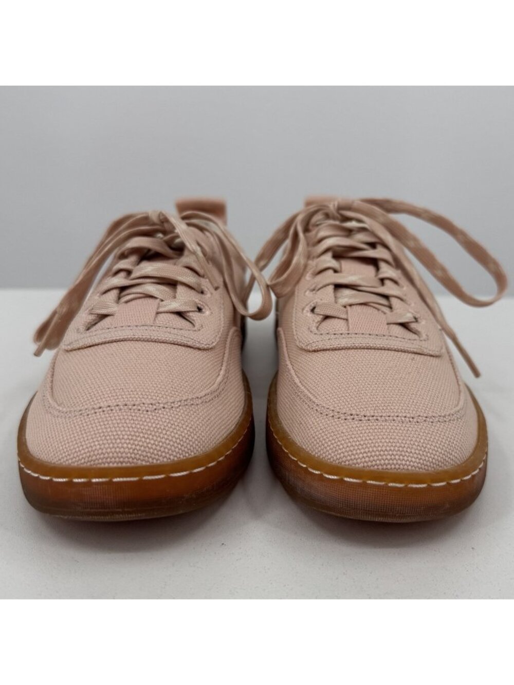 Everlane Tread Bare Sneaker size 7 Women's in Pink Canvas Classic Lace-up Shoes - Picture 5 of 9
